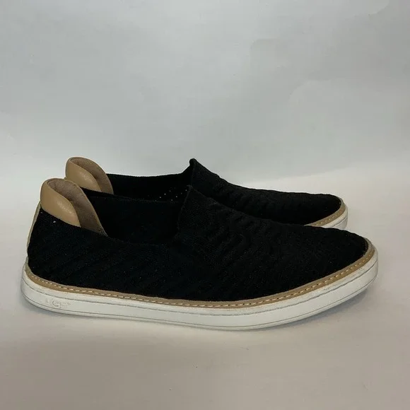 Ugg Sammy Knit Chevron Sneakers Women's Size 8.5 Black Lightweight Breathable - Picture 5 of 11